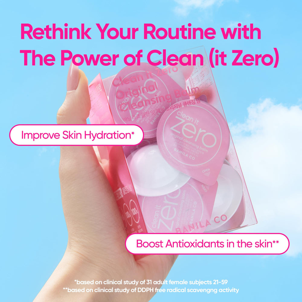 BANILA CO pods demonstrate travel-friendly sherbet-to-oil cleansing