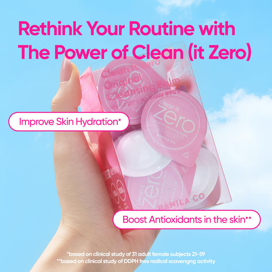 BANILA CO pods demonstrate travel-friendly sherbet-to-oil cleansing