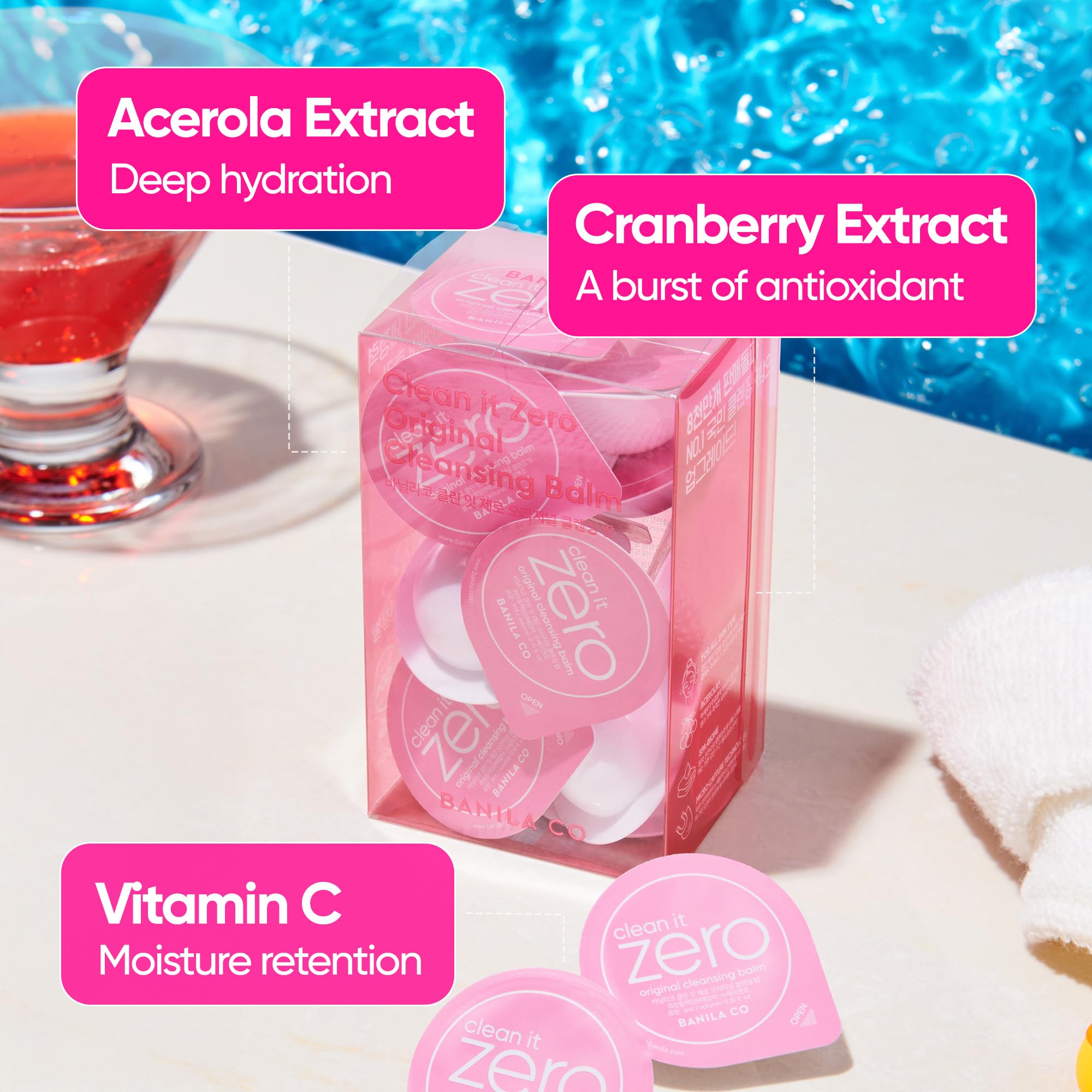 BANILA CO sherbet-to-oil texture pod format for makeup removal