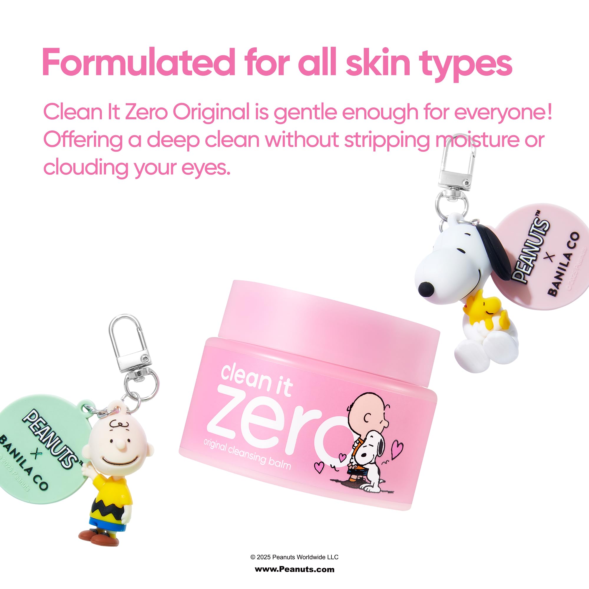 BANILA CO Snoopy Edition keychain included as a gift with purchase