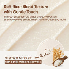 BANILA CO Clean It Zero Rice Toning kaolin clay close-up indicating impurity draw and pore refinement