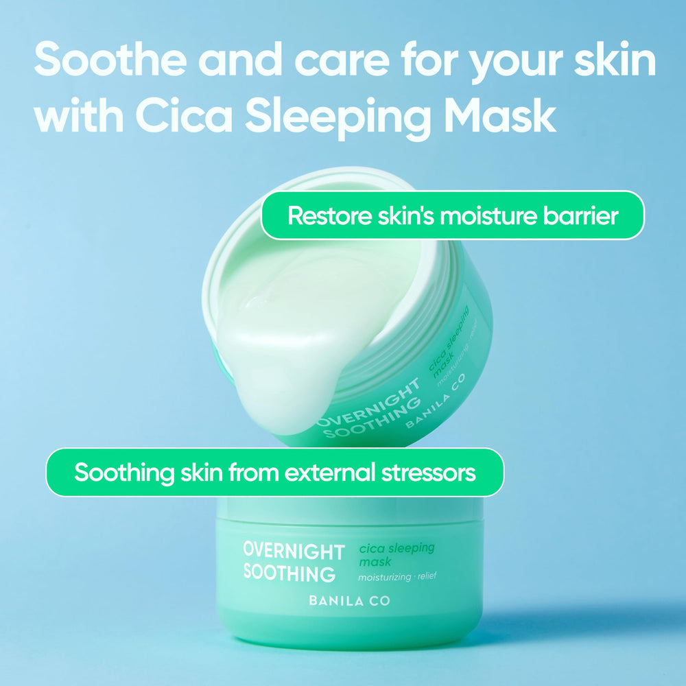 Banila Co jar emphasizes soothing overnight care and hydration