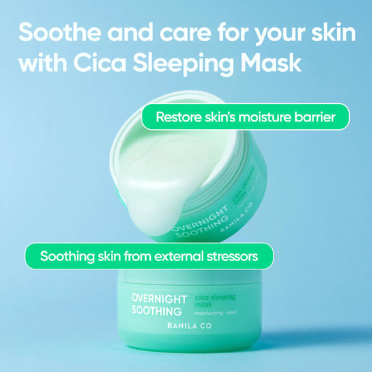 Banila Co jar emphasizes soothing overnight care and hydration