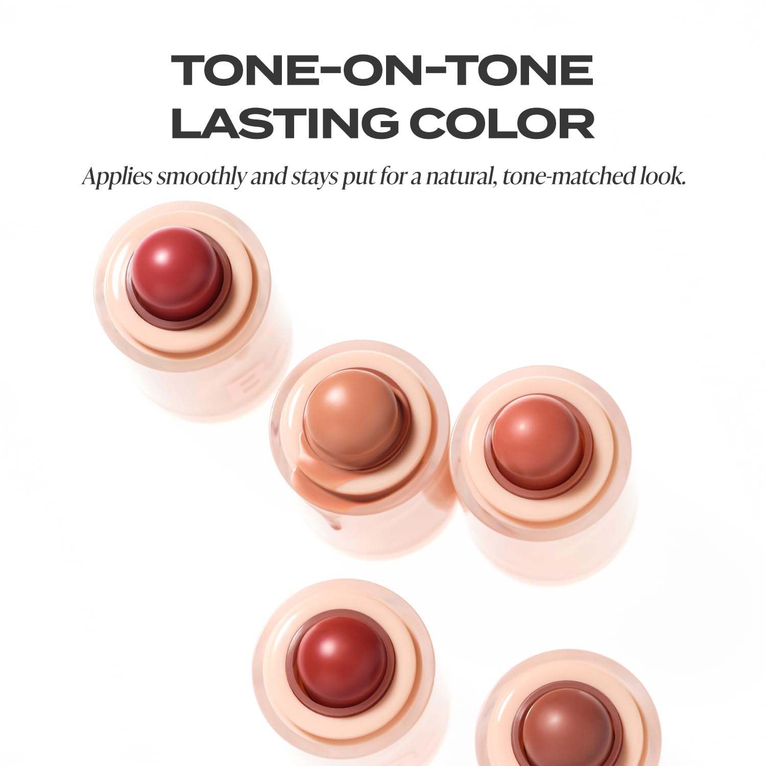 BANILA CO Romantic Blush Lip Cheek application with fingers allows quick blending.