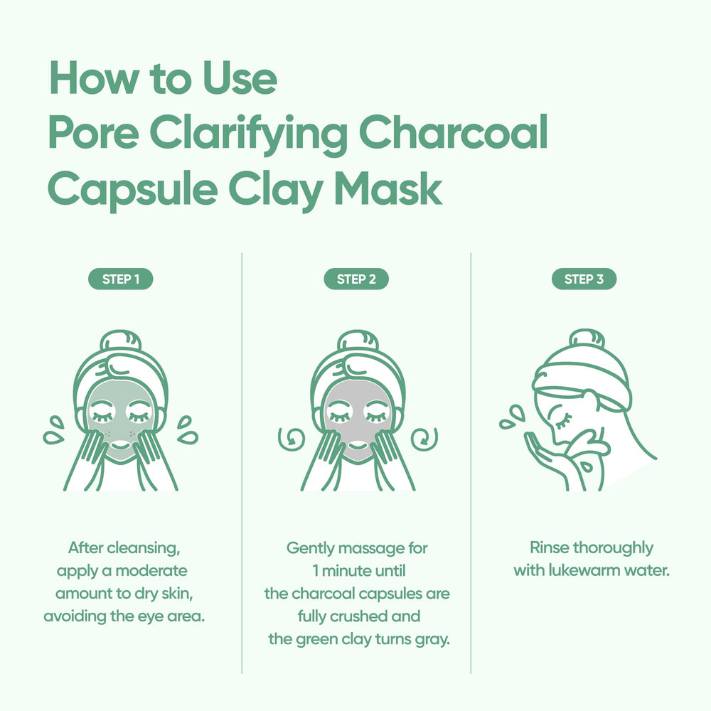 BANILA CO Step-by-step application visual guide for cleansing, massaging, and rinsing