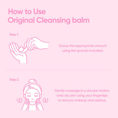BANILA CO vegan formula and dermatologist-tested cleansing balm.