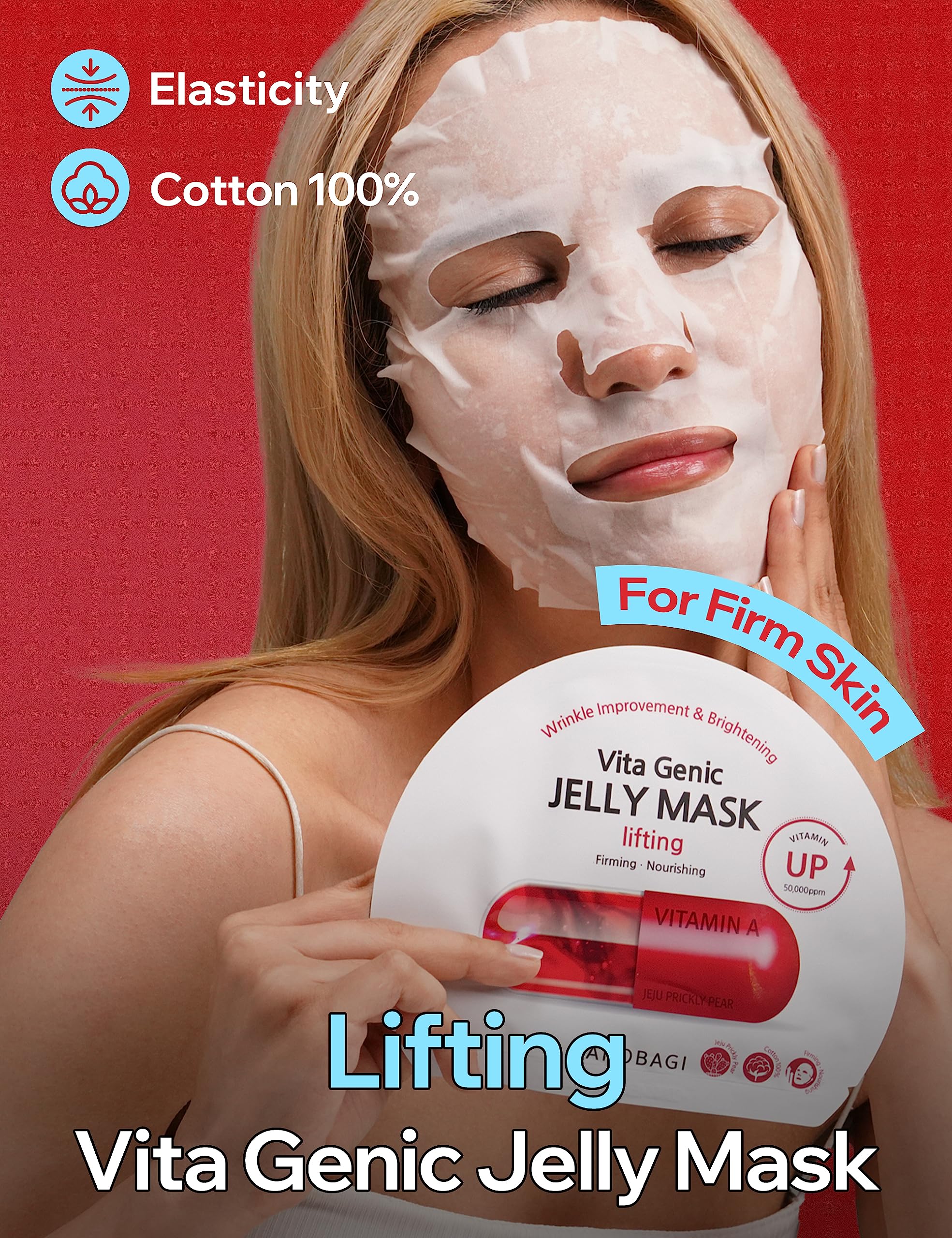 BANOBAGI Jelly Mask with 11 vitamin complex nourishes dull skin.