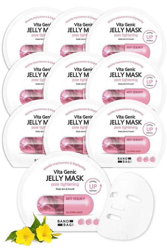 BANOBAGI Vita Genic Jelly Mask with Jeju mineral water for refreshed pores.