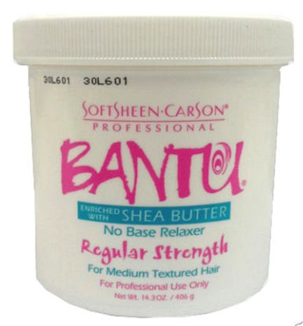 BANTU No Base Relaxer 15oz bottle with shea butter for smooth, fast straightening