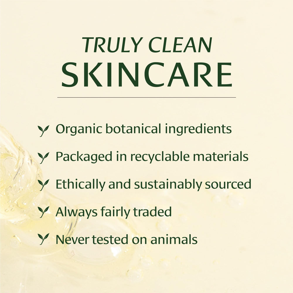 Banyan Botanicals aromatic blend near bottle supports refreshing skincare ritual.
