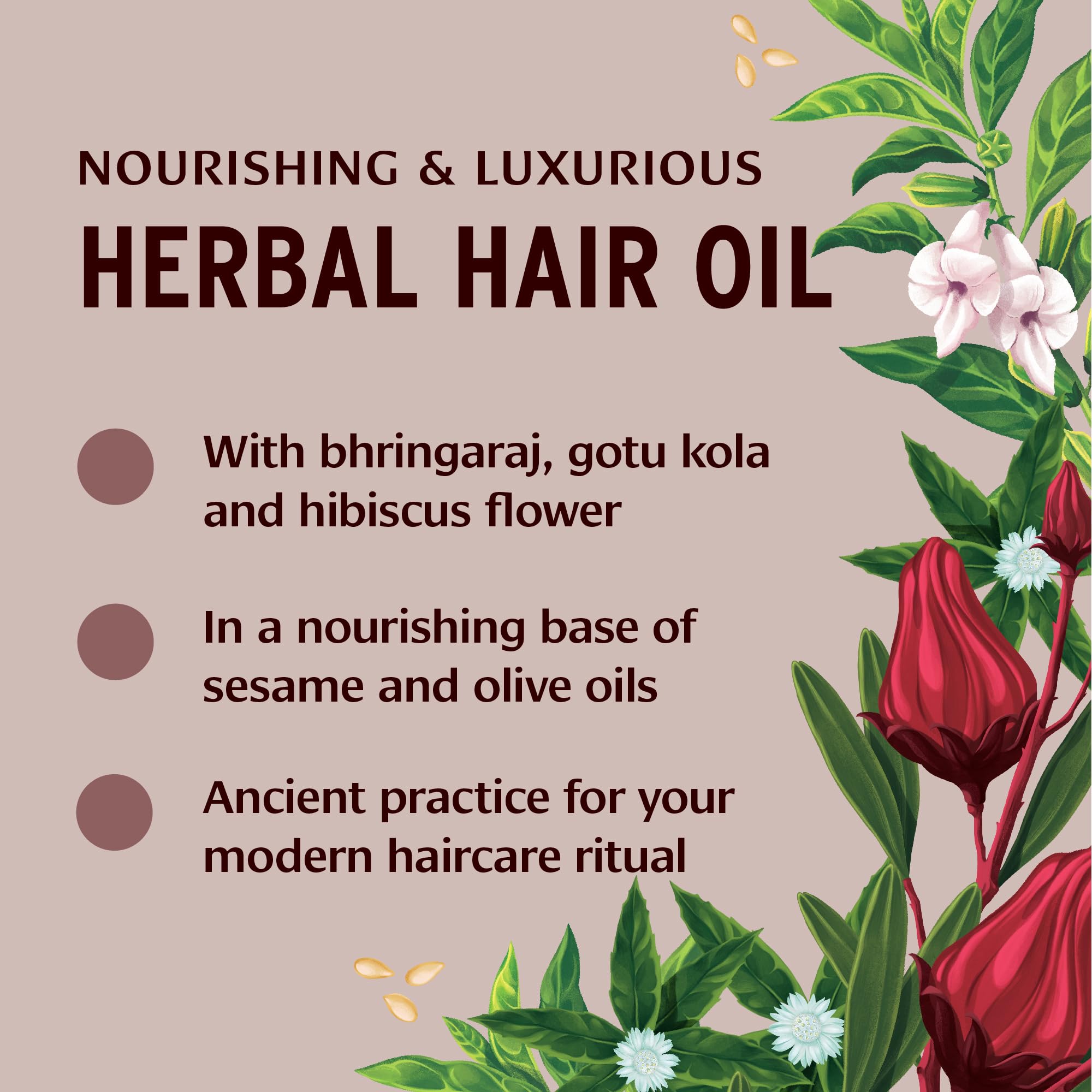 Banyan Botanicals coconut and sesame oils delivery base for herbal care