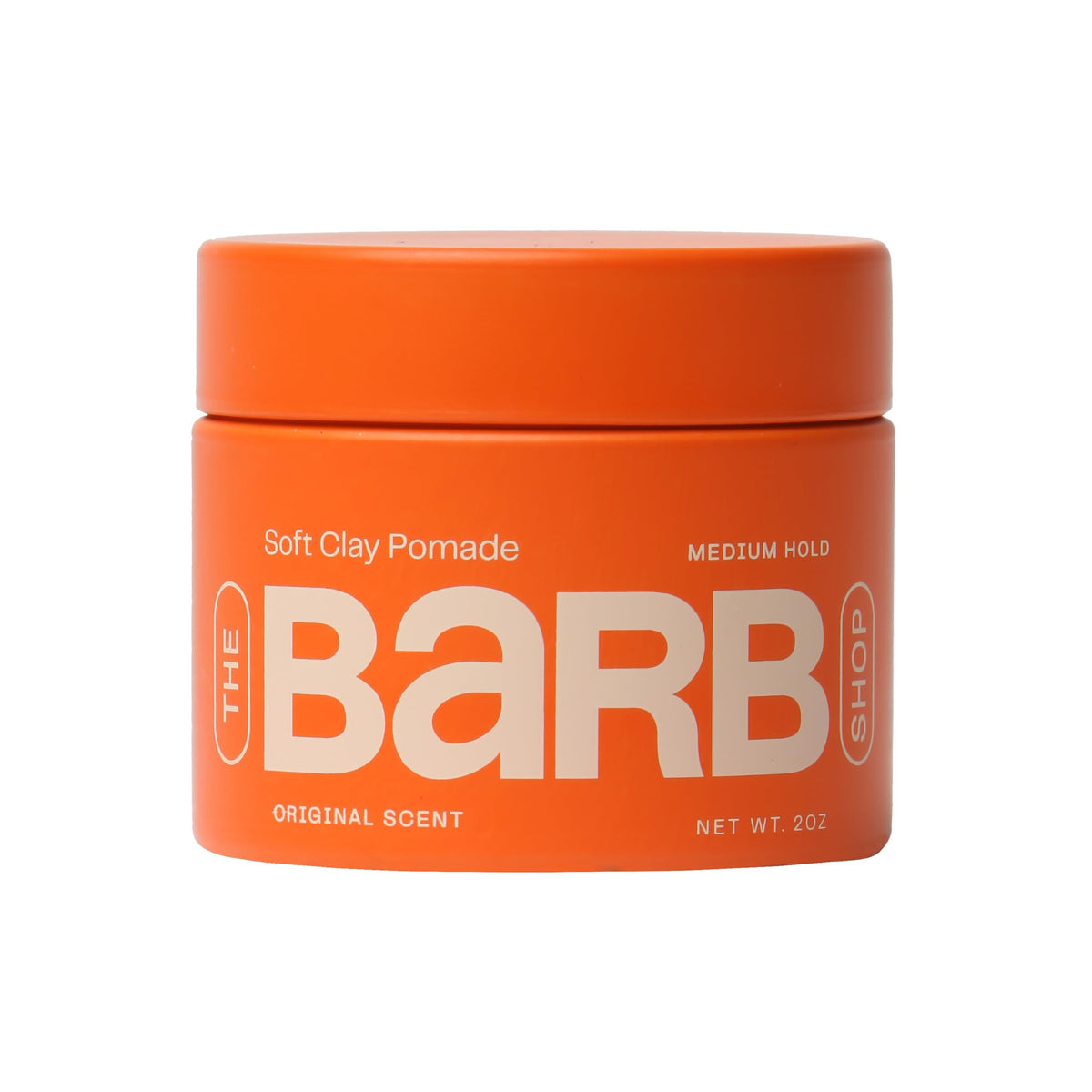 Barb Shop Barb Soft Clay Bottle shows non-greasy hold for all-day control.