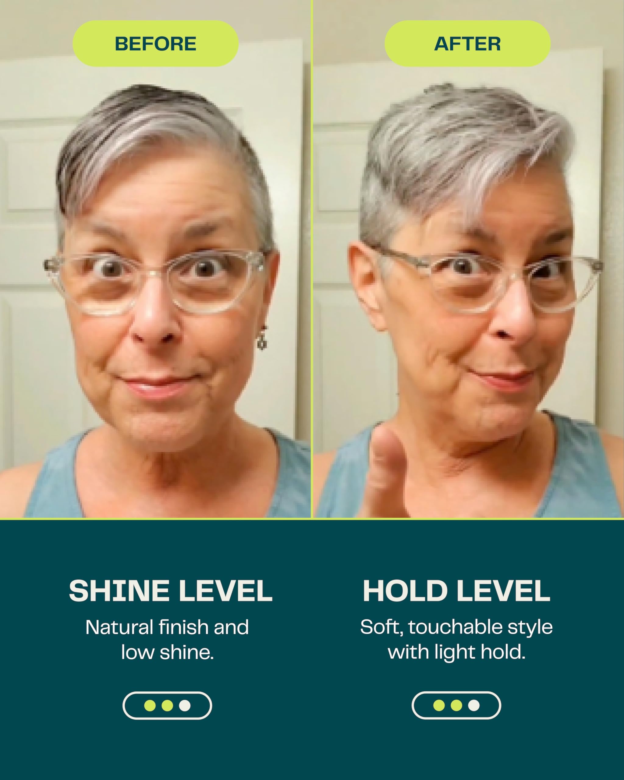 The Barb Shop Barb Styling Cream provides a non-greasy, residue-free hold.