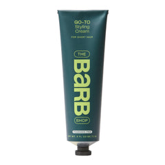 The Barb Shop Barb Styling Cream soft hold bottle for natural texture and a touchable finish.
