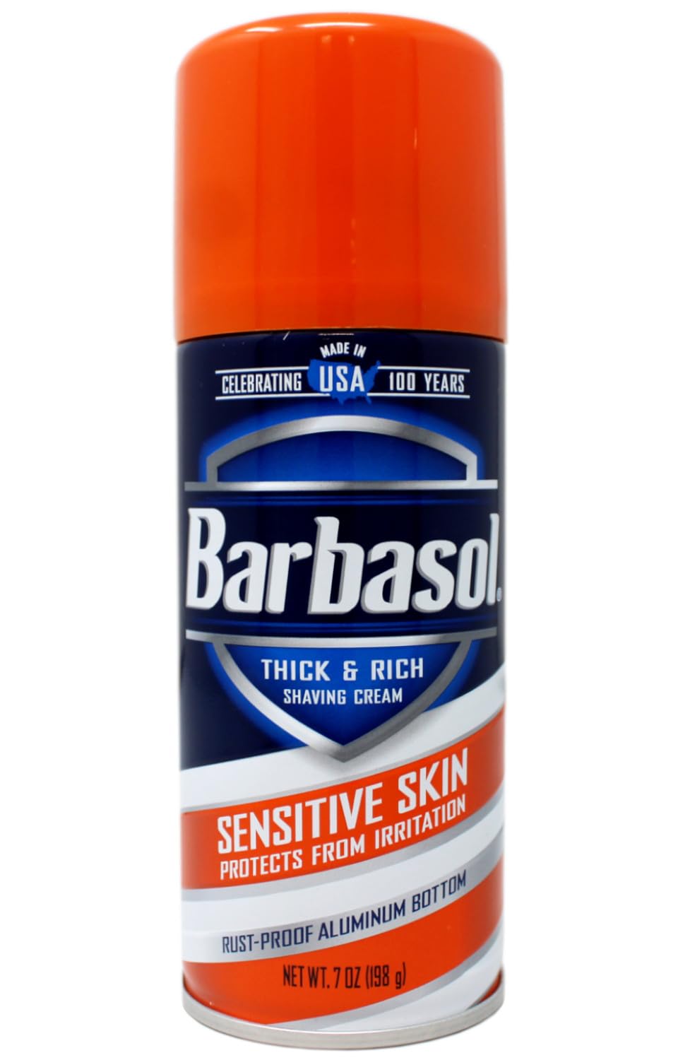 Barbasol sensitive skin lather showing rich foam for smooth shave
