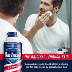 Barbasol twelve-pack offers extended grooming value