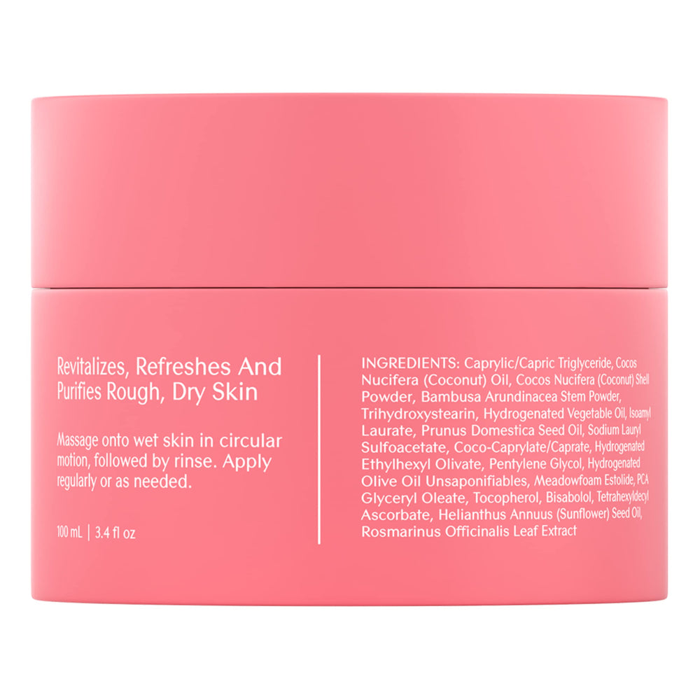 Bare August Foot Scrub with bamboo, coconut, and rosemary for nourished skin