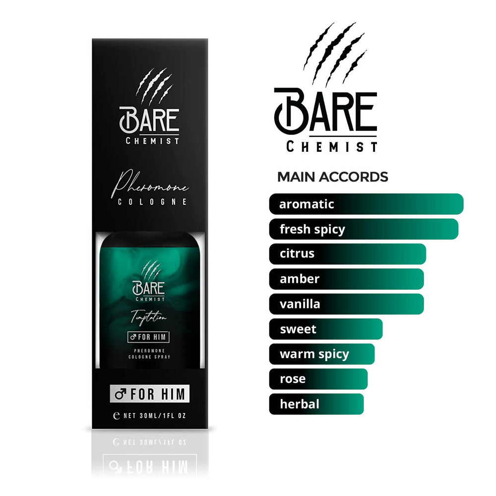 Bare Chemist Temptation spray diffusion demonstrates even scent spread for lasting impression.