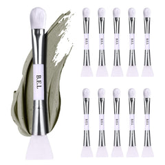Bare Essentials Living clay face mask brush side for precise, mess-free application.