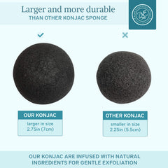 Bare Essentials Living French green clay konjac sponge balances and refreshes skin.
