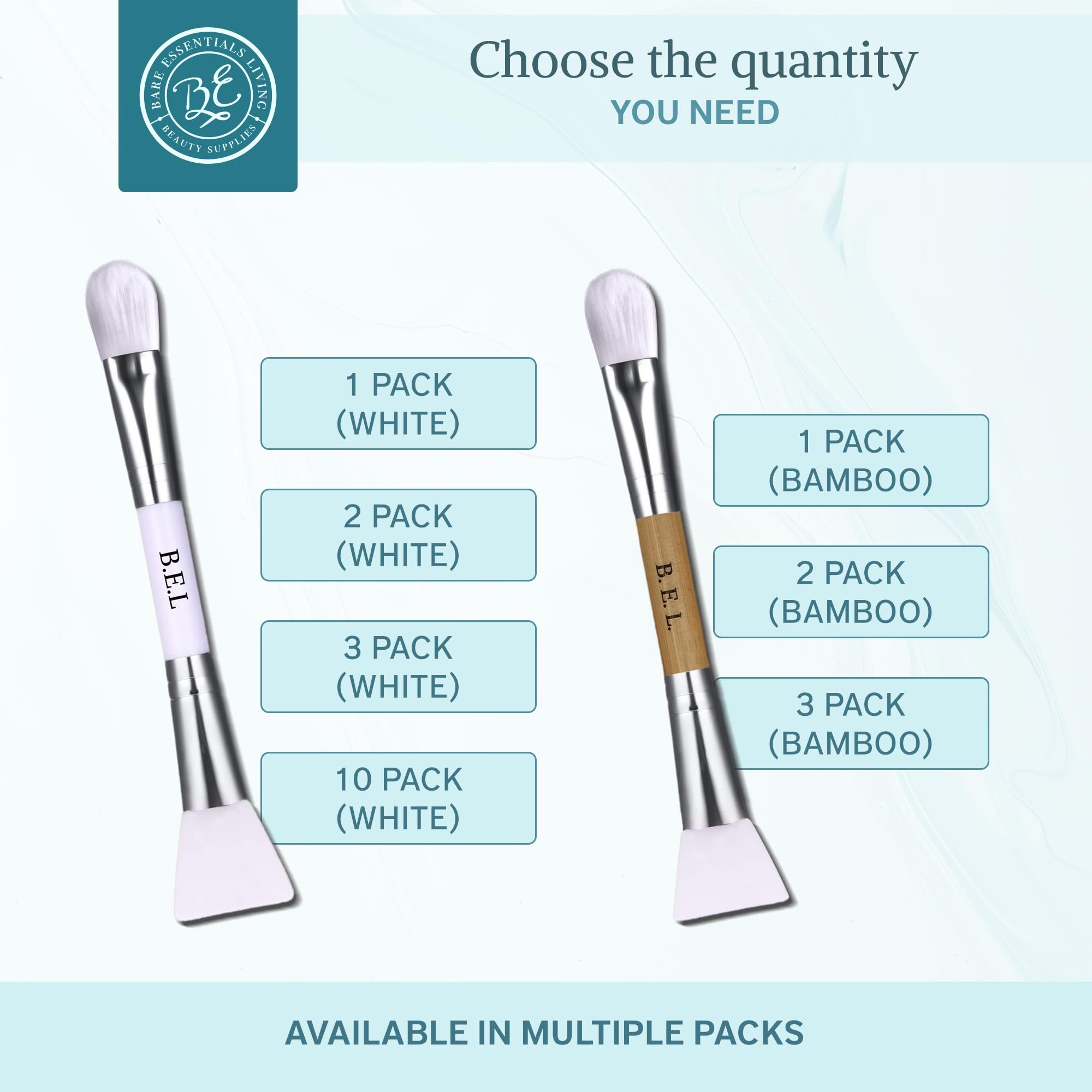 Bare Essentials Living durable, hygienic design keeps fingers out of jars for cleaner skincare routines.