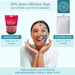 Bare Essentials Living pink kaolin clay powder supports deodorant and personal care crafts