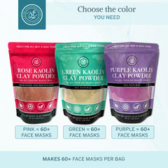 Bare Essentials Living pink kaolin clay powder for seed bombs and crafts