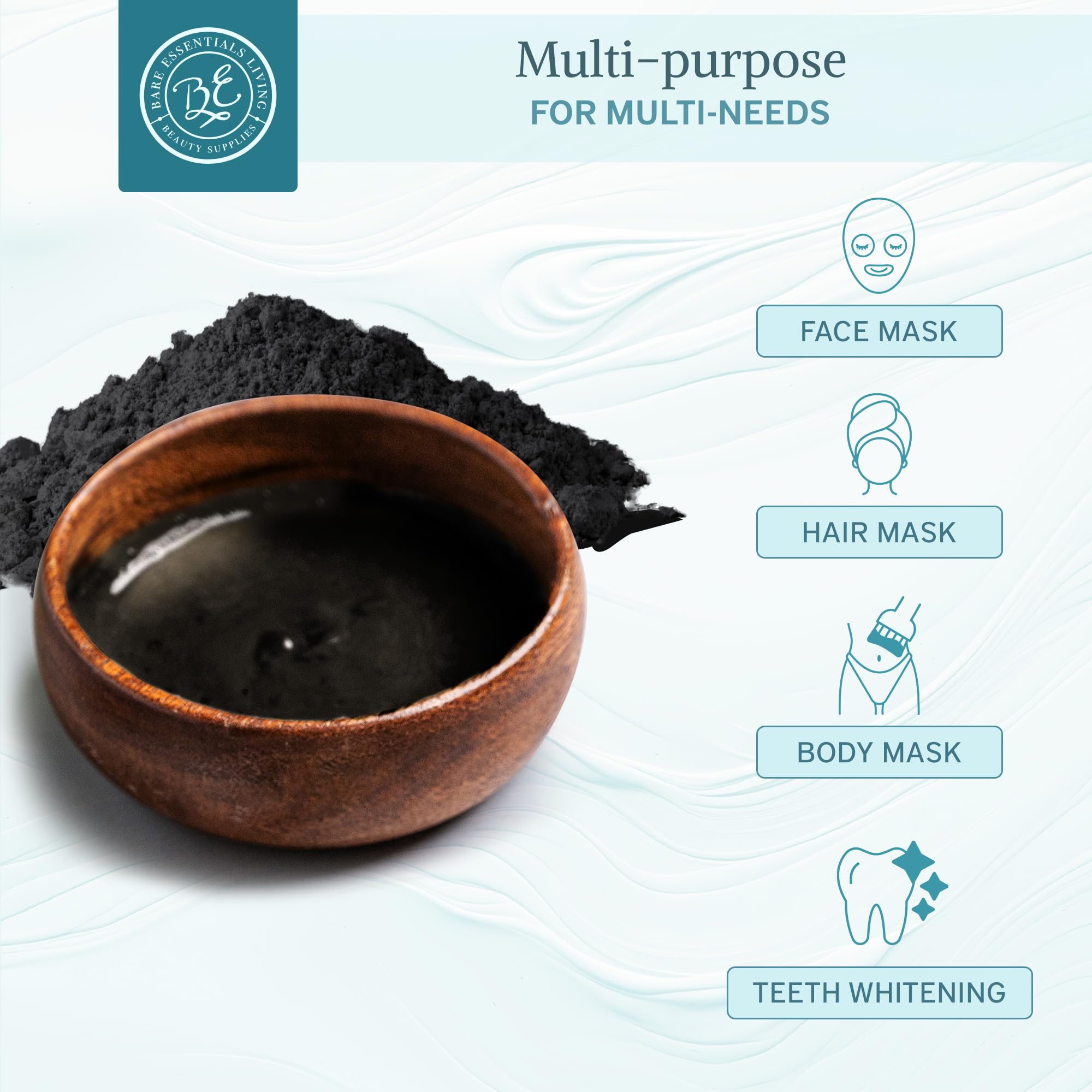 Bare Essentials Living powder-mix-bowl for quick facial treatments