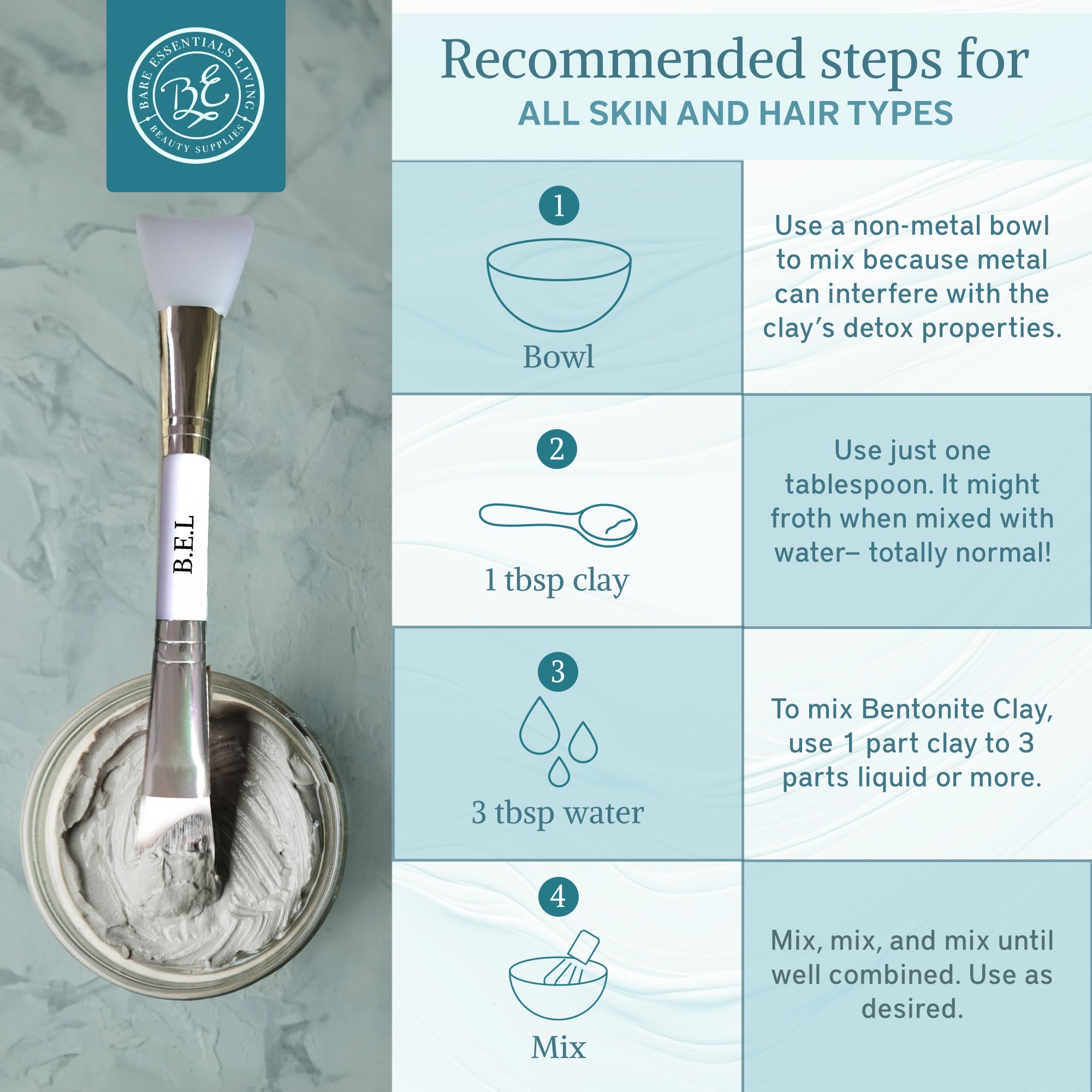 Bare Essentials Living underarm detox mask balances skin during routines.