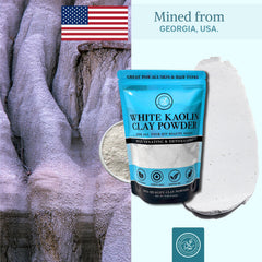 Bare Essentials Living white kaolin clay powder gardening use, seed bombs and soil amendment.