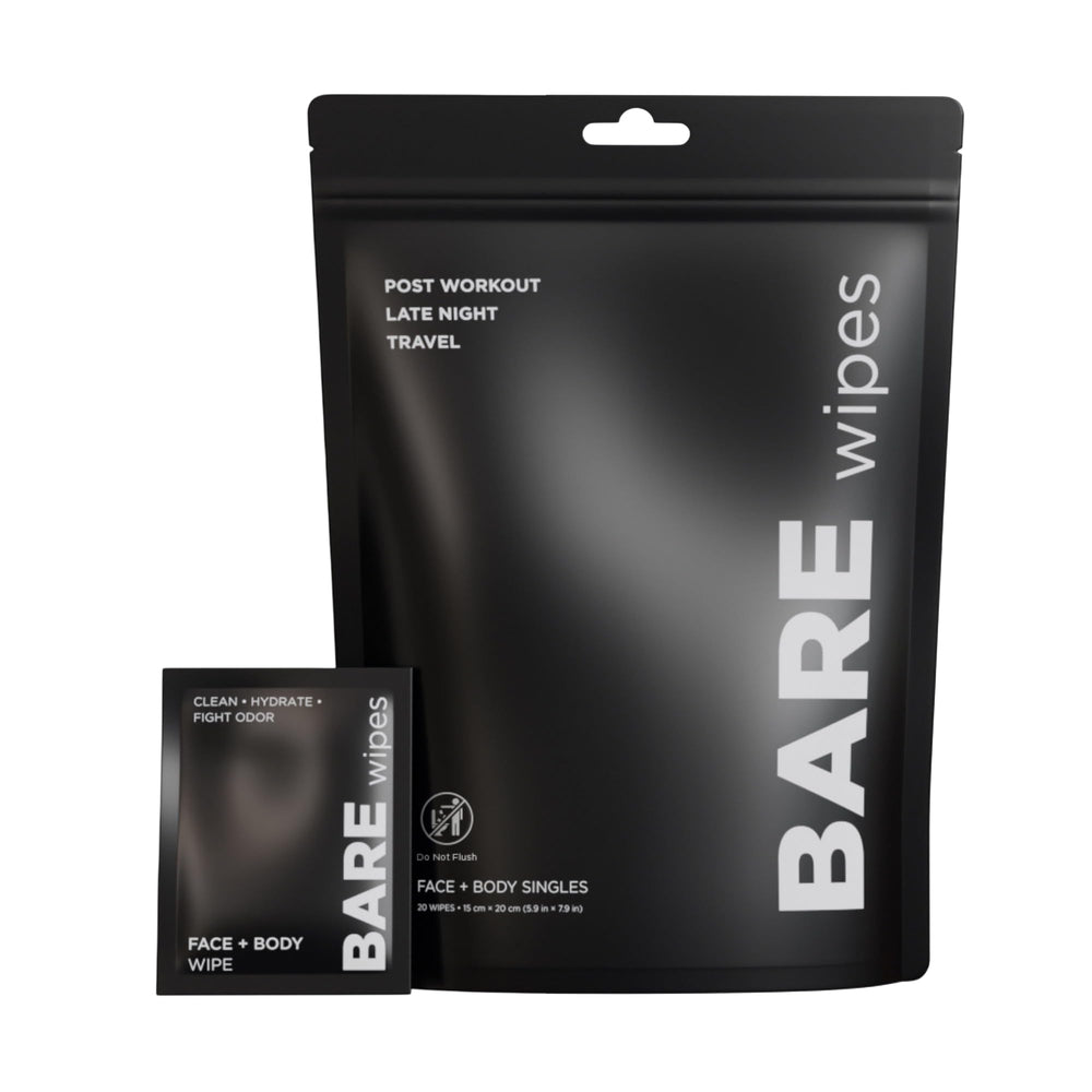 BARE Wipes 1-pack offering 20 wipes for quick on-the-go refresh
