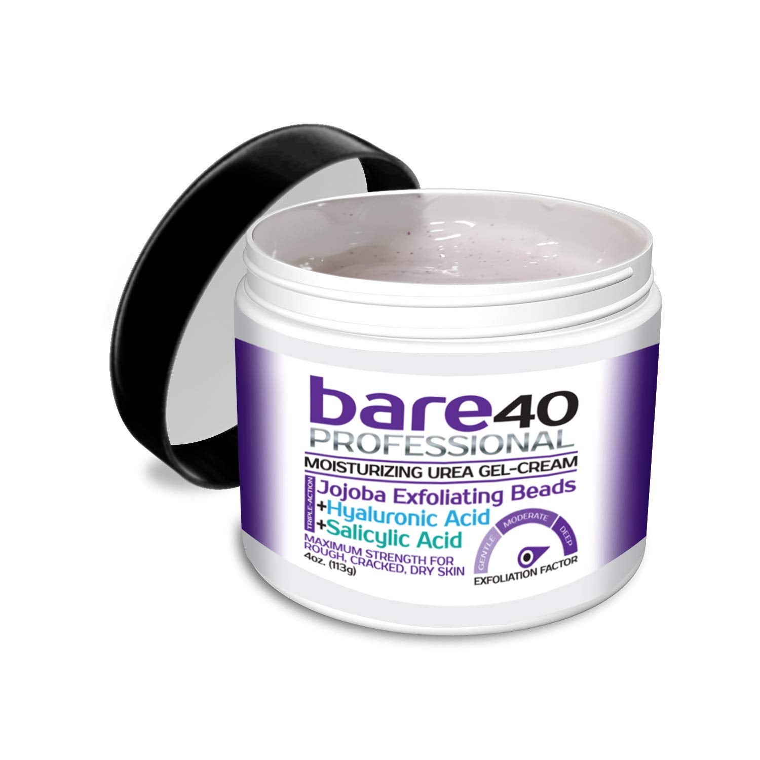 Bare40Pro on rough feet and heels for smoother skin application.