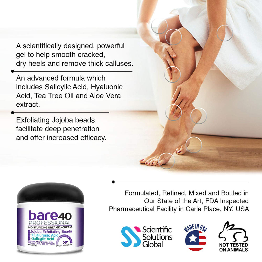 Bare40Pro jojoba beads performing gentle exfoliation.
