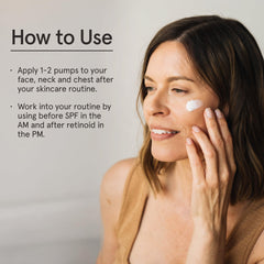 Barefaced Hydrating Lotion ingredients green tea and resveratrol for calm protection.