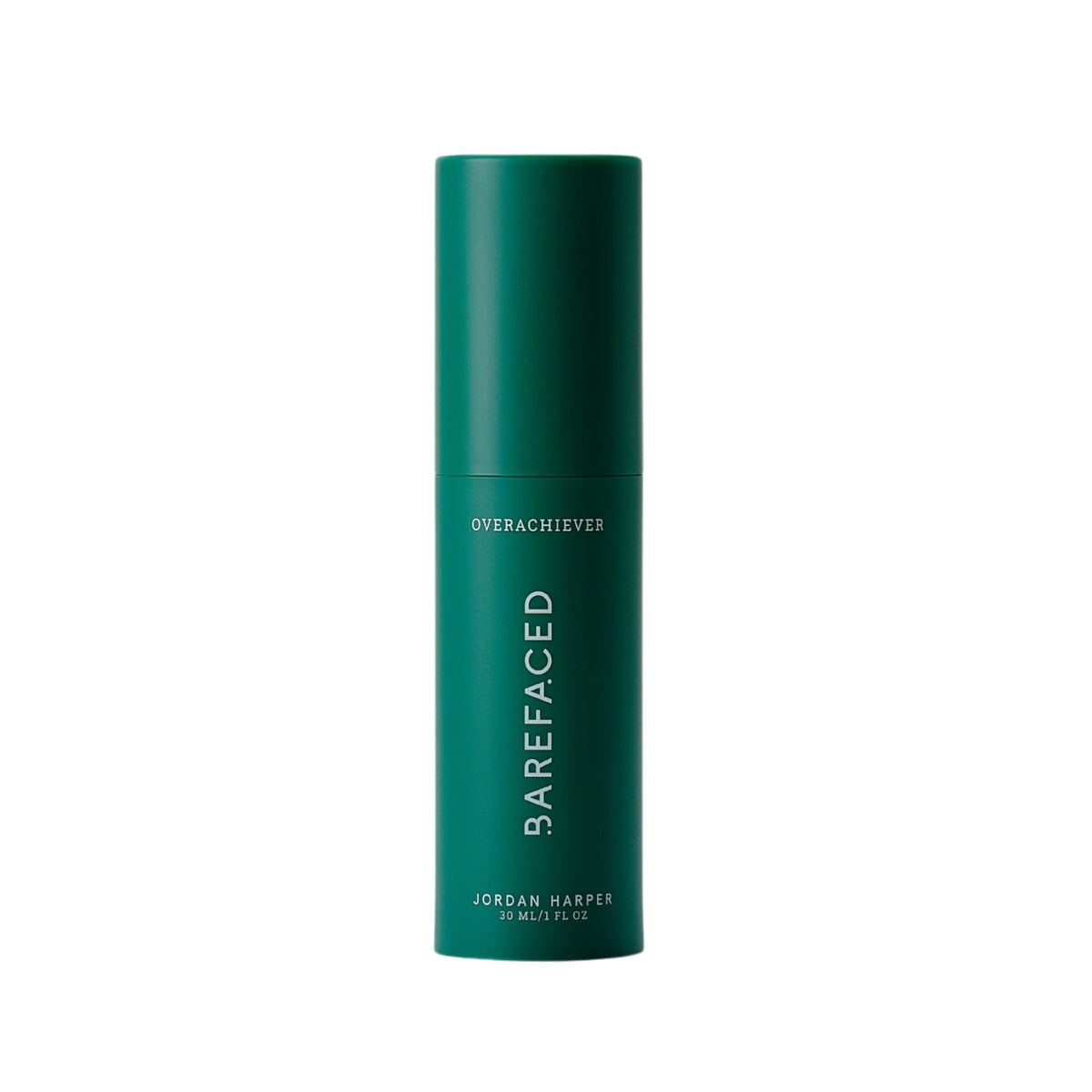 Barefaced Overachiever bottle pours serum for hydrated, balanced skin.