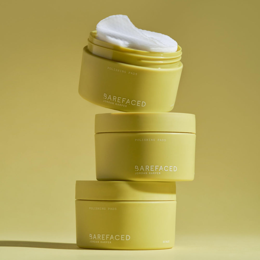 Barefaced Polishing Pads packaging shot for at-home use