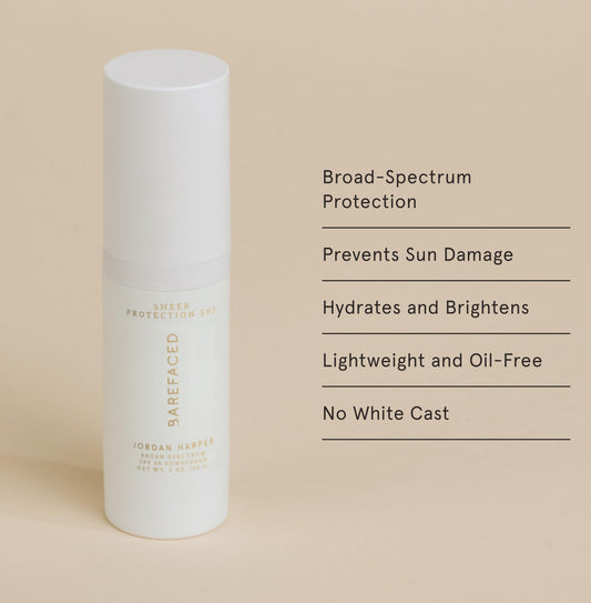 Barefaced SPF50 universal tint swirl demonstrates blendable shade for all skin tones