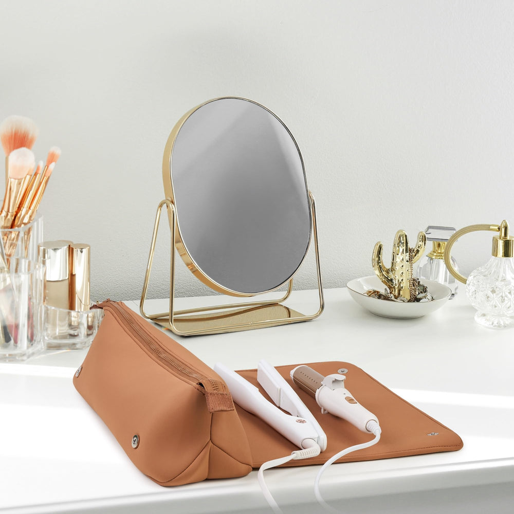 Large-capacity Barefoot Caribou bag fits multiple styling tools in one case
