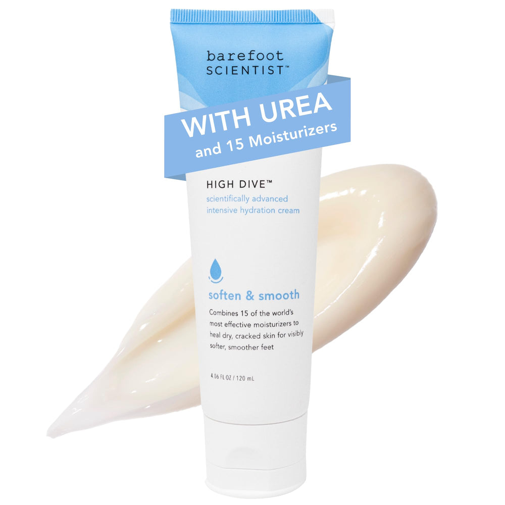 Barefoot Scientist High Dive therapy-cream-jar showing rich hydration for dry feet overnight