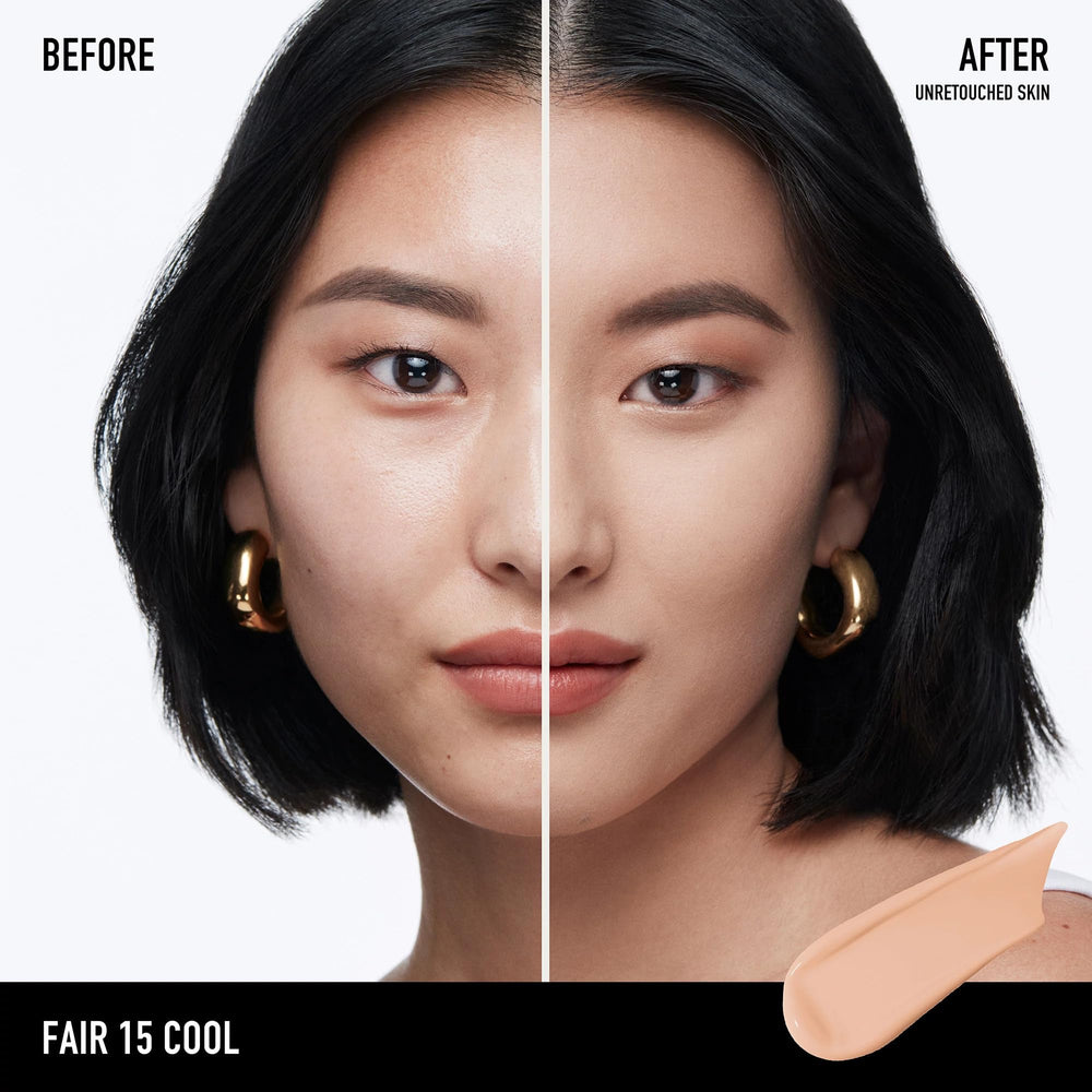 Closeup of Bareminerals Barepro matte finish for a natural look on skin.