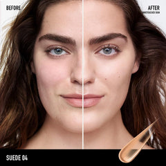 BareMinerals Complexion Rescue application on face for natural glow and SPF protection