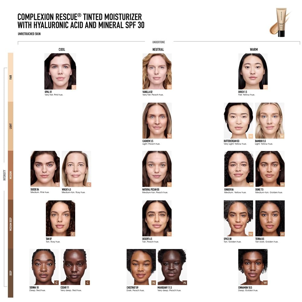 BareMinerals Complexion Rescue Ginger 06 dermatologist-tested formula for sensitive skin.