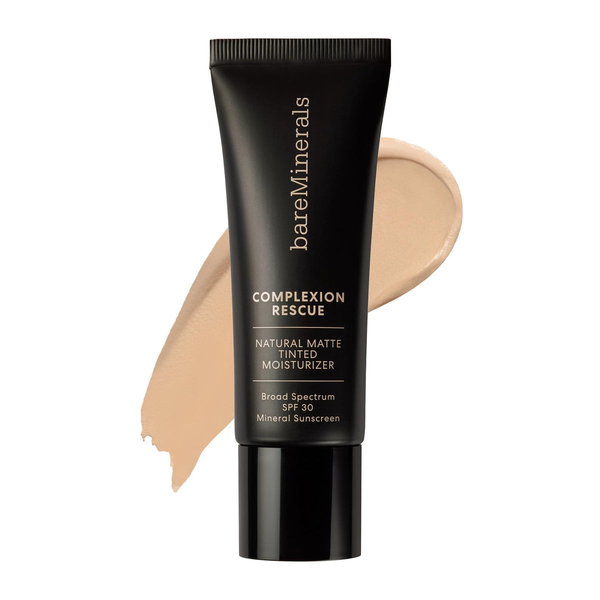 bareMinerals Complexion Rescue Opal 01 bottle showing oil-control matte finish for oily skin