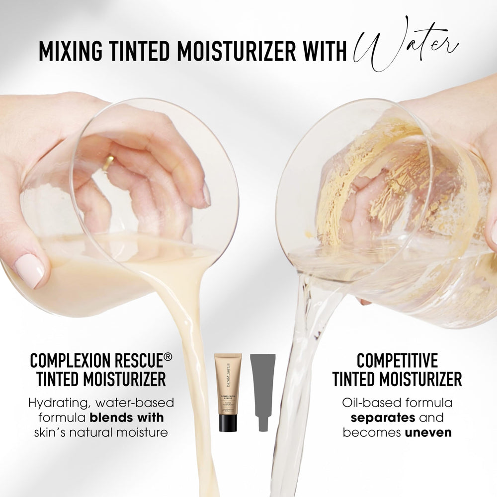 bareMinerals Complexion Rescue packaging with vegan cruelty-free logo.