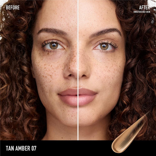 bareMinerals Complexion Rescue texture swatch applied for lightweight coverage and hydration