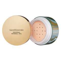 BareMinerals Deluxe Mineral Veil matte finish display highlighting soft-focus effect