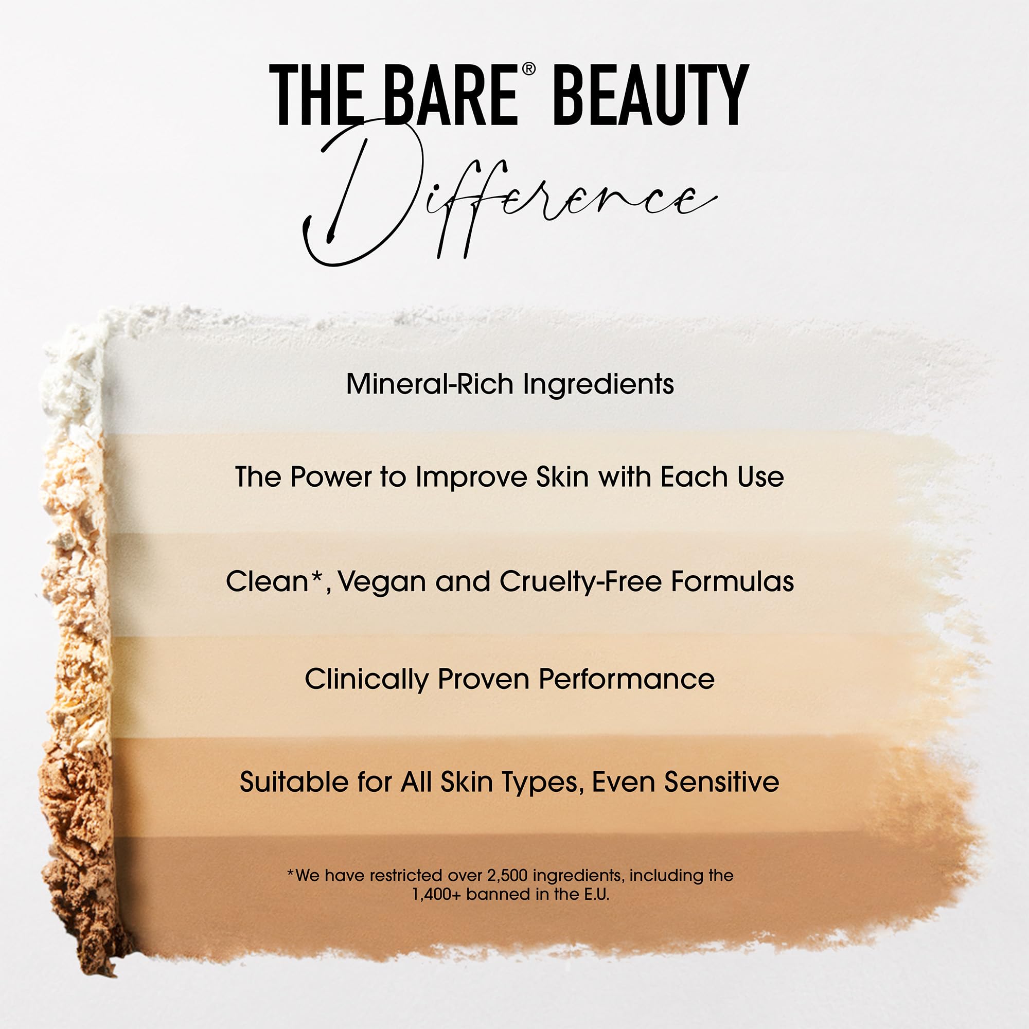 BareMinerals Deluxe Mineral Veil powder swirl revealing silky, breathable texture
