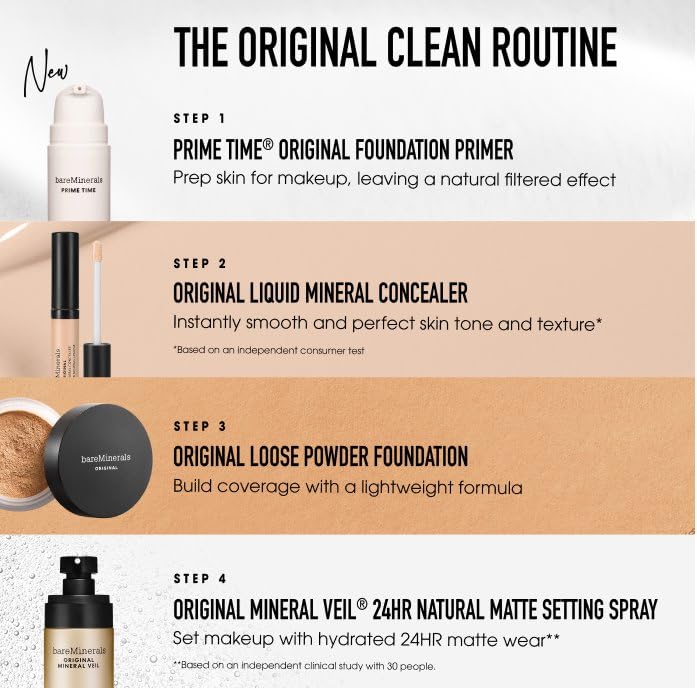Vegan and cruelty-free icons for BareMinerals deluxe foundation