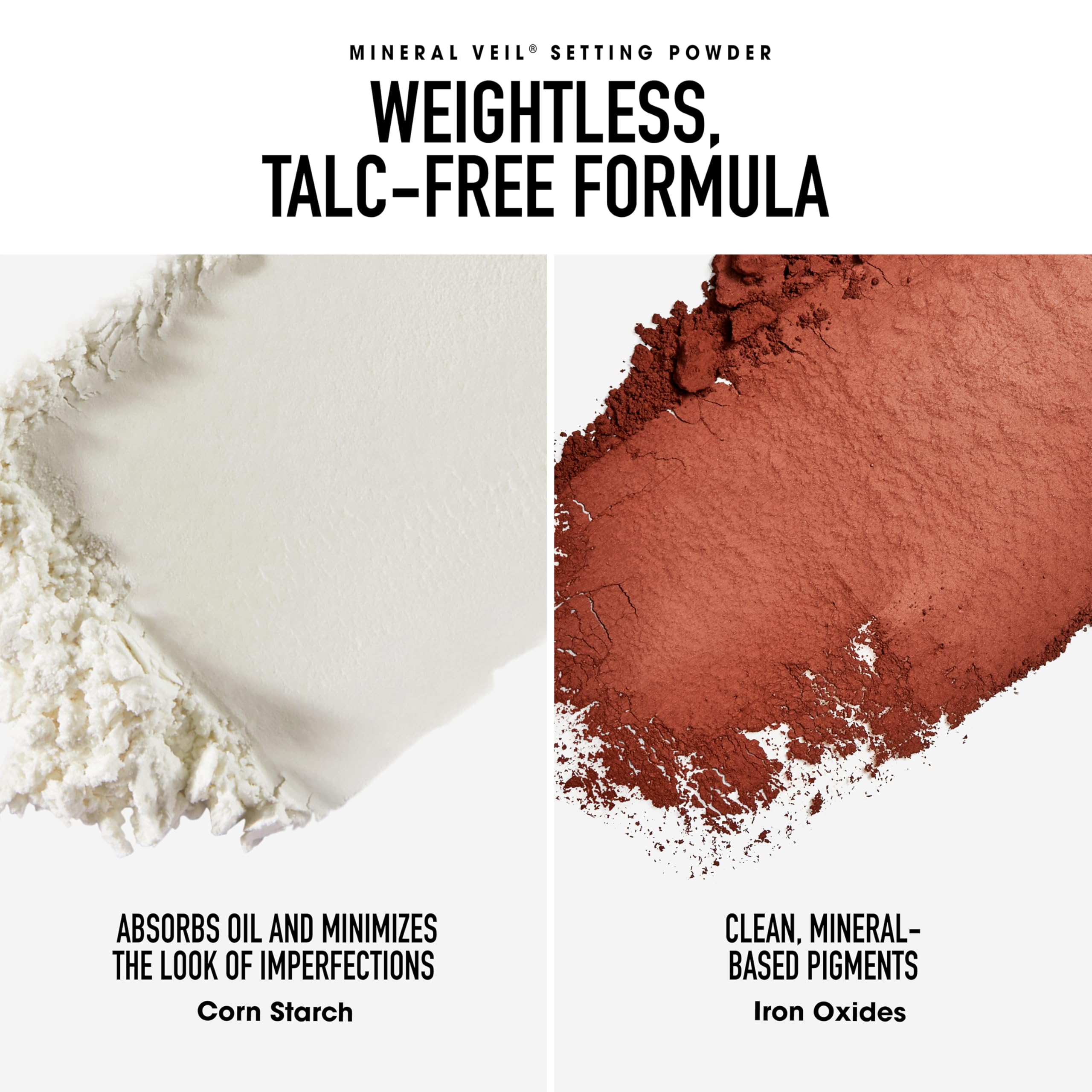 BareMinerals Medium Beige swatches on skin to help match tone and preview shade.
