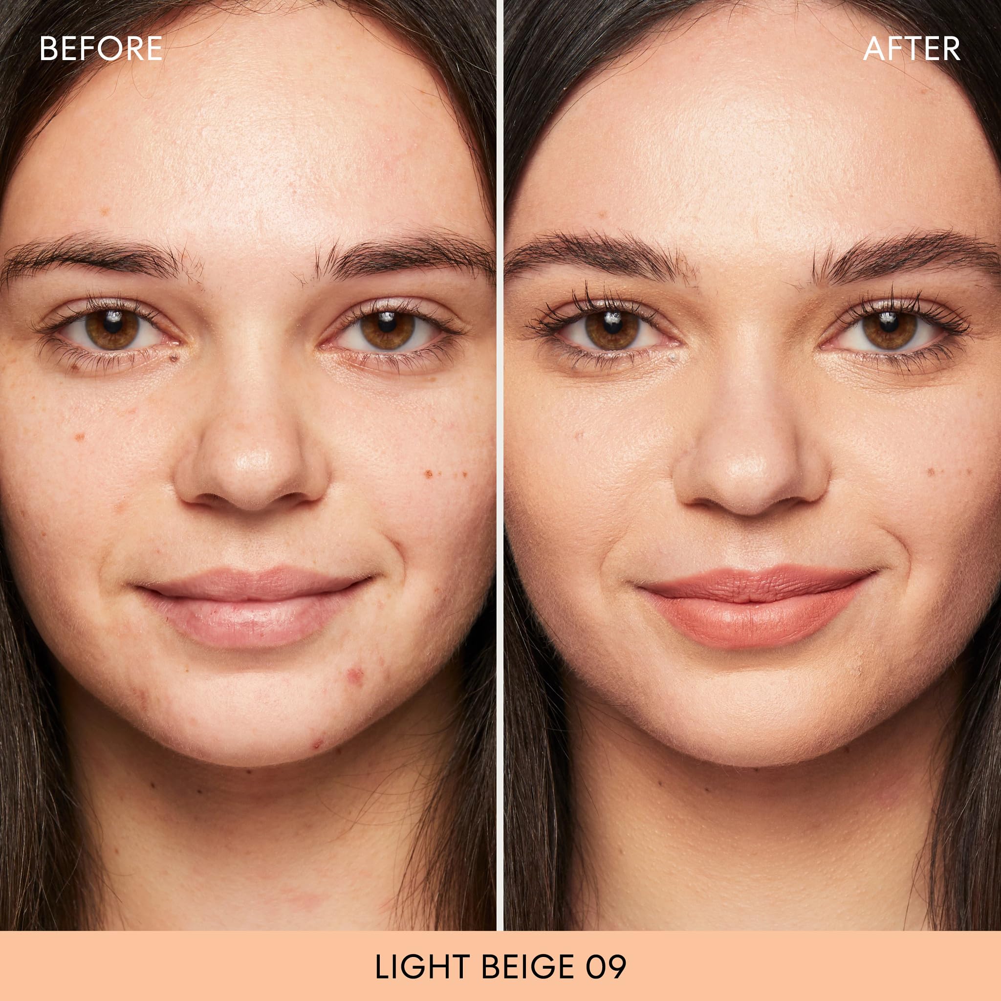 BareMinerals Original Loose Powder Foundation SPF 15 Light Beige 09 application with brush delivers light to full coverage